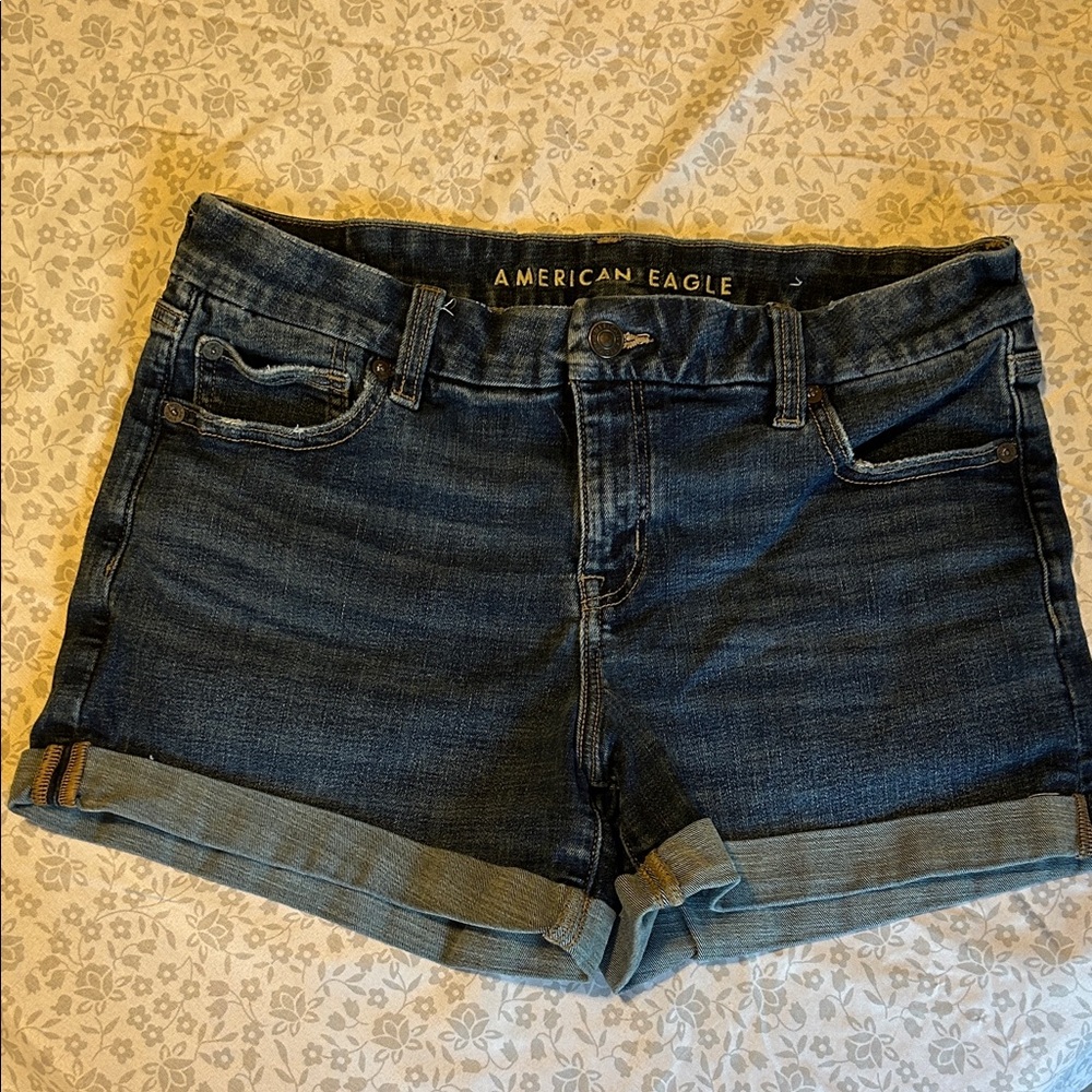American Eagle Outfitters Dark Blue Jean Shorts
